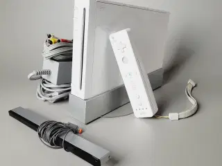 ⭐️· 🎮 Nintendo Wii konsol, hvid, med tilbehør - V