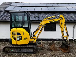 Komatsu PC26 / tiltman / skovlsæt / 3000 timer