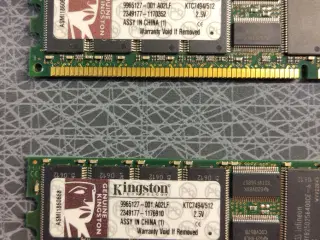 2x 512 MB Kingston DDR Registered ECC RAM