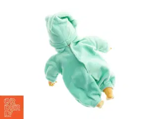 Dukke i grøn sparkedragt fra My Baby Love (str. 36,5 x 18 cm)