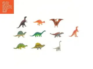 Små plastikdinosaurer, 10 stk (str. 10 stk 6,5 cm)