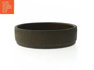 Keramikskål med rød glasur fra Løvemose (str. Ø 18,5 cm)