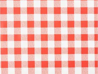 Kraftig Voksdug i Rød og Hvid Tern - 140 cm x 20 m