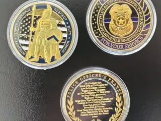 USA politi challenge coins