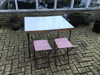 Campingbord / stole retro 