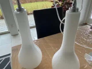 Herstal Pendeler 34 cm Hvide med LEDpærer