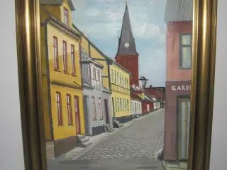 Maleri fra Hjelmerstald sælges