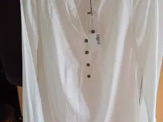 Bluse langærmet hvid ny/ubrugt