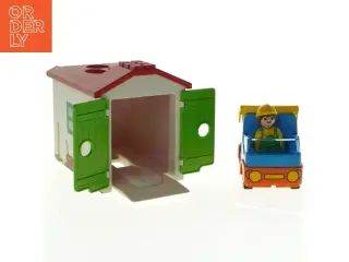 Playmobil 1-2-3 skraldebil-puttekasse, sæt 70184 (str. 16 x 10 cm)