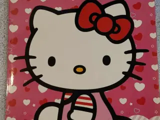 Hello Kitty elastikmappe med hjerter og figur