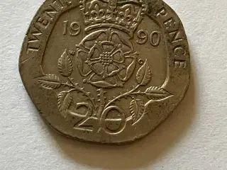 20 Pence England 1990