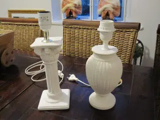 2 stk. bordlamper i gips