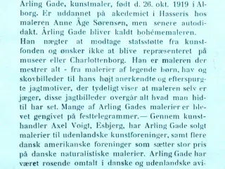 Maleri af Arling Gade (1919-2011)