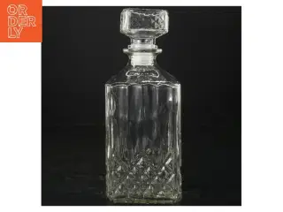 Glas karaffel med prop (str. 9x9x24 cm)