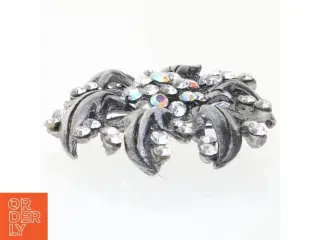 Broche med sten (str. 5 x 4,5 cm)