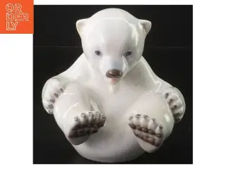 Porcelænsbjørn figur fra B&G (str. 14,5 cm)