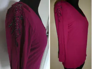 Bluse med perlebroderi fra Morgan de Toi