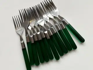 Ikea gaffel, grøn plast, pr stk