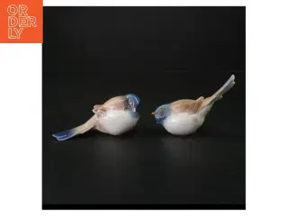 Porcelænsfugle, motiv: Optimisten og pessimisten fra B&G (str. 13 cm)