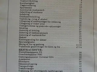 instruktionsbog for nordsten lift-o-matic radsåmas