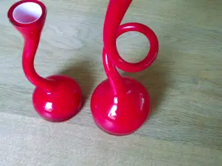 2 sjove lysestager. Sælges samlet for kun