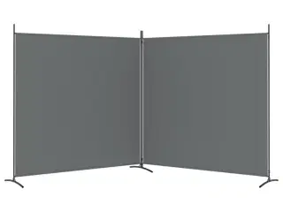 2-panels rumdeler 348x180 cm stof antracitgrå
