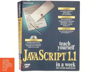 Teach yourself JavaScript 1.1 in a week af Arman Danesh (Bog)