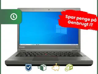 14" Lenovo ThinkPad T440p - Intel i5 4200M 2,5GHz 128GB SSD 8GB Win10 Pro - Grade B - bærbar computer