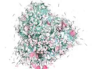 Pastelfarvet Glitter og Pailletter - 170g