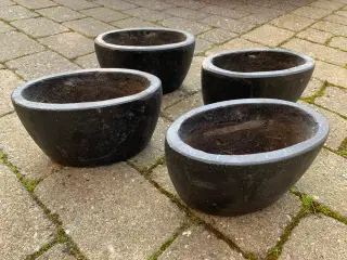 Blomsterkrukker, 4 stk