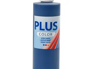 Plus Color Hobbymaling, marineblå, 250ml/ 1 fl.