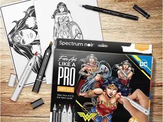 DIY Kit Illustration, Wonder Woman, ass. farver, 1 pk.