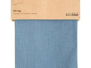 Dueblå mulepose i 100% bomuld - 38x42 cm