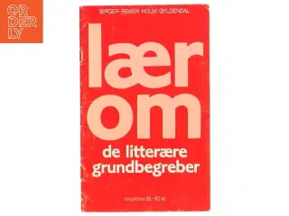 Lærebog i litterære grundbegreber fra Gyldendal