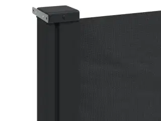 Sidemarkise 140x500 cm sammenrullelig sort
