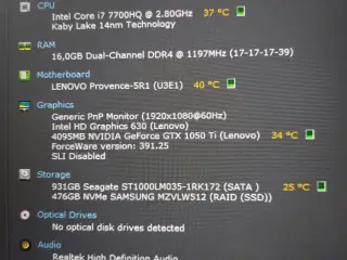 Lenovo Y520 Gamer Bærbar