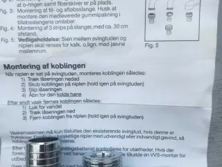 Dobbelt vandtilslutning vaskemaskine opvasker