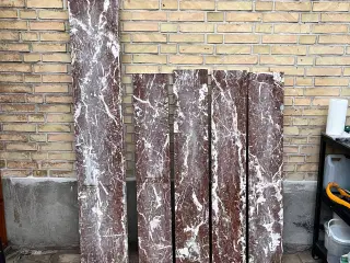 Gamle marmorplader med sjæl, perfekt til DIY og bo