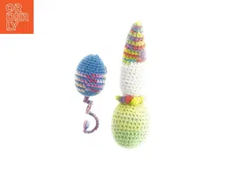 Hæklede bamser (str. 17 x 5 og 6 x 4 cm)