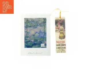 Claude Monet postkort med Moulin Rouge bogmærke (str. 21x15 cm)