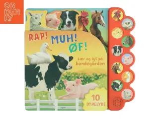 Lær og lyt på bondegården - 10 dyrelyde (Bog)