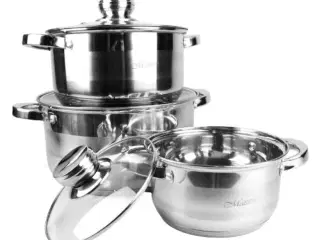 Grydesæt i rustfrit stål – Maestro MR-2220-6L, 6 dele
