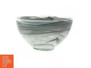 Dekorativ glasskål (str. Ø 16 cm)