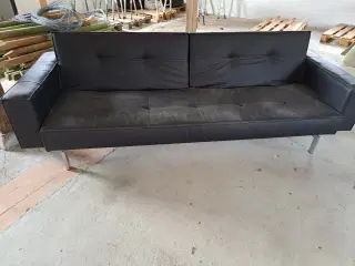 Sovesofa i skind