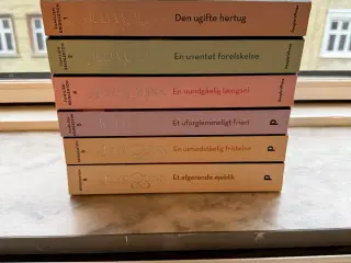 Bridgerton bogserie 1,2,4,5,6 og 8