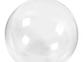 Deko-kugle, diam. 15,6 cm, transparent, 1 stk.