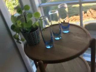 Cylindervase i lyseblåt glas, 22,5 cm - Holmegaard