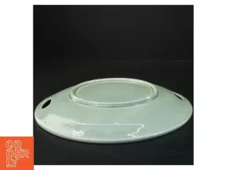Art deco keramikfad med valmuer (str. Ø 28 cm)