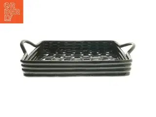 Keramik Fletbakke med hanker (str. 30x38 cm)