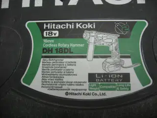 Hitachi SDS borehammer DH18DL til 18V Bat.